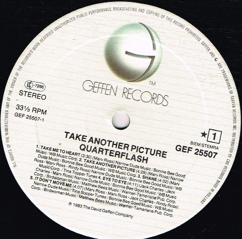 Quarterflash - Take Another Picture - Lp
