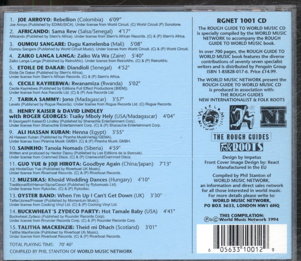 Various Artists - Rough Guide To World Music - Cd