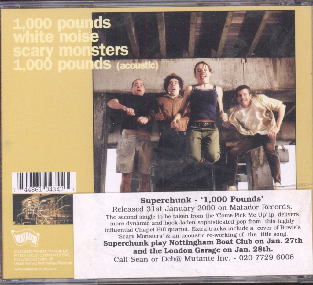 Superchunk - 1,000 Pounds - Cd