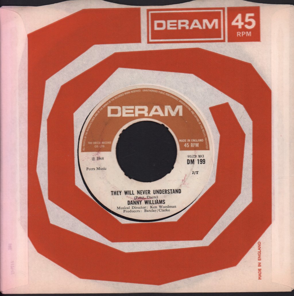 Danny Williams - Everybody Needs Somebody - 7 Inch