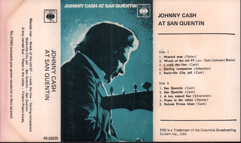 Johnny Cash - At San Quentin - Cassette