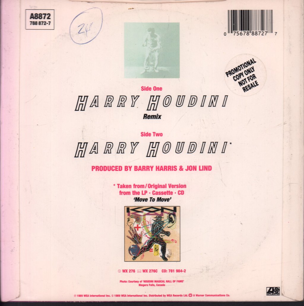 Kon Kan - Harry Houdini - 7 Inch