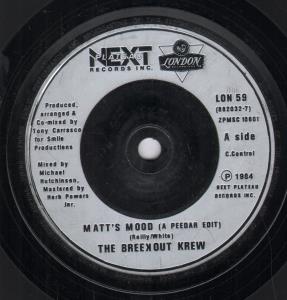 Breekout Krew - Matt's Mood - 7 Inch