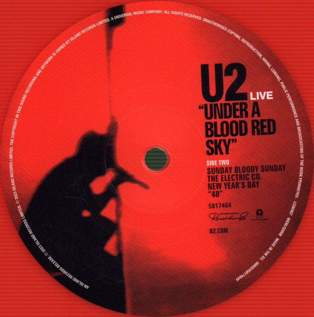 U2 - Live Under A Blood Red Sky - Lp