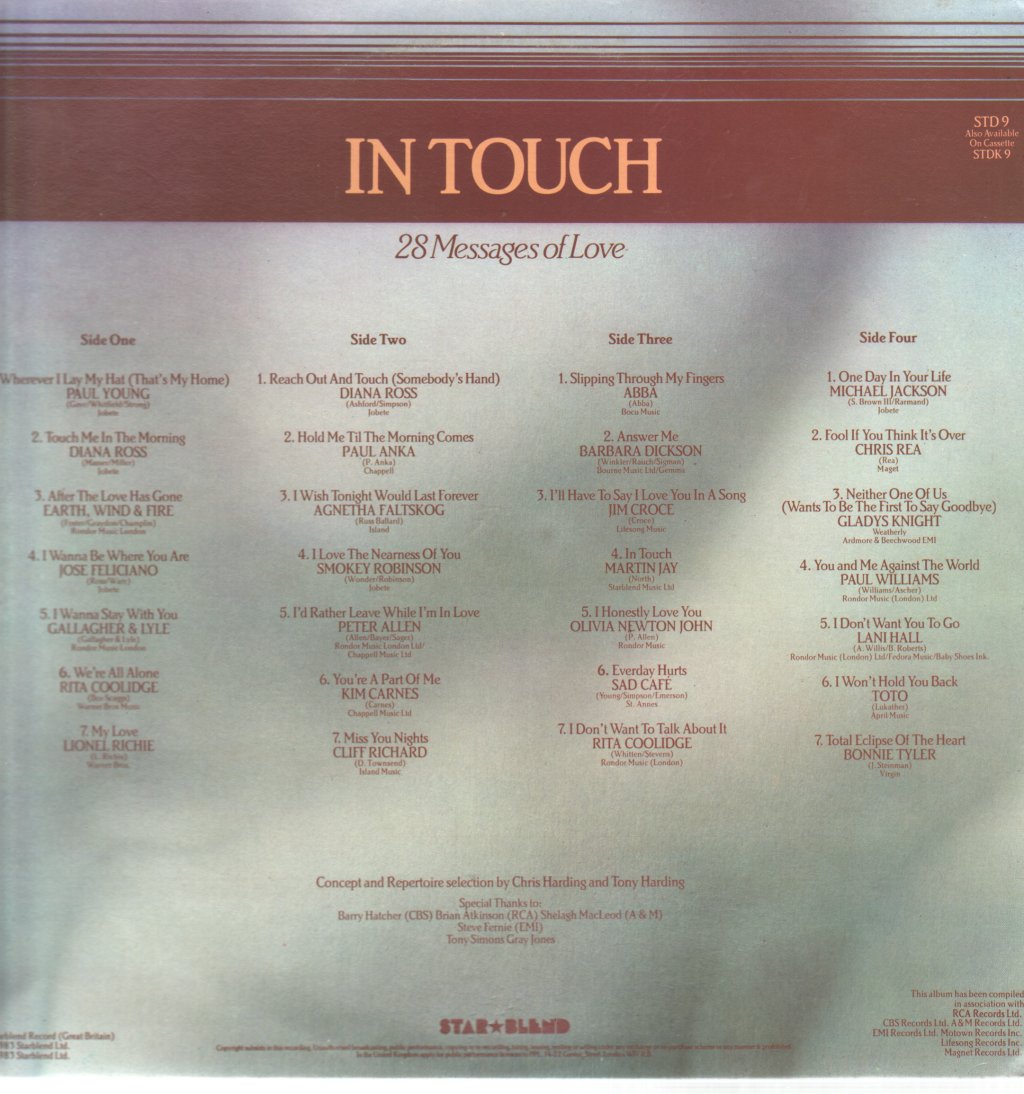 Various Artists - In Touch - 28 Messages Of Love - Double Lp