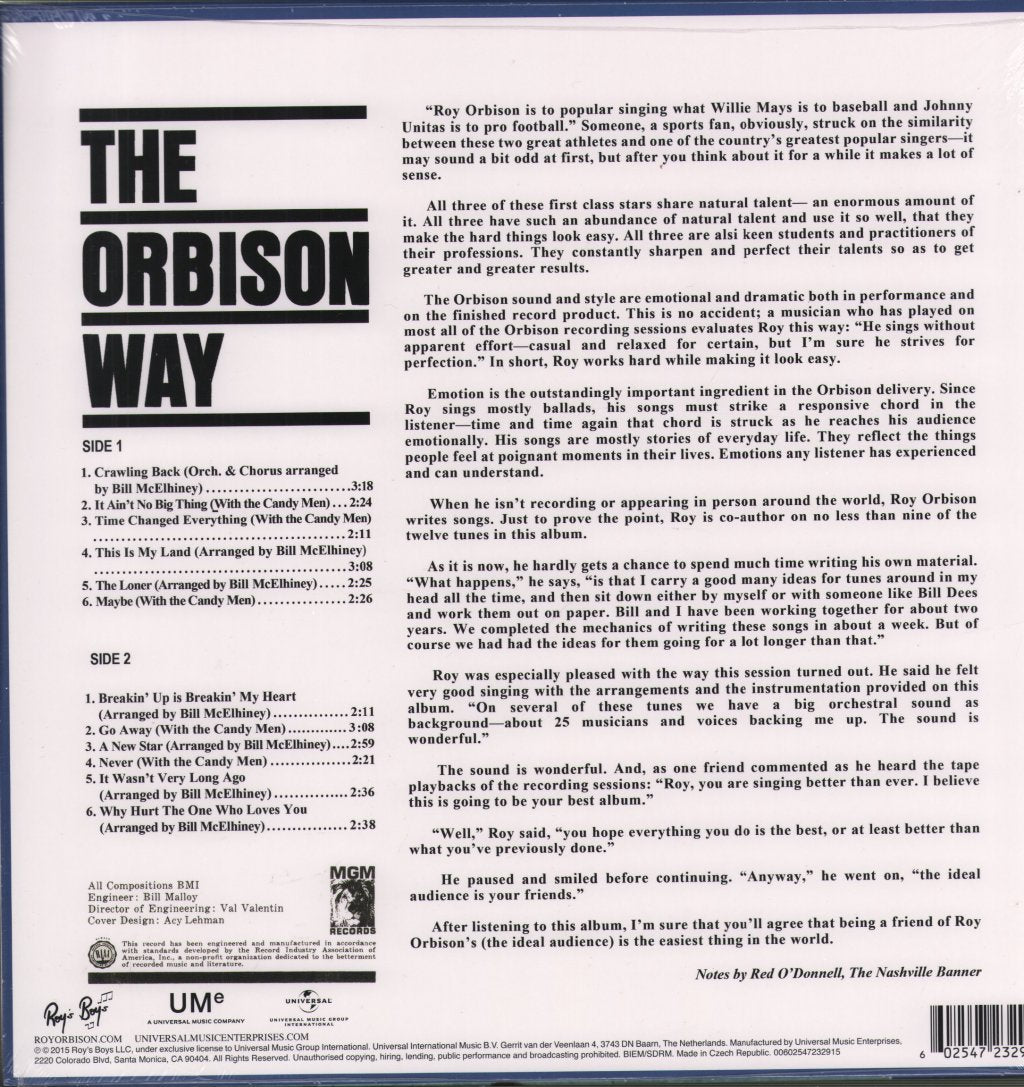 Roy Orbison - Orbison Way - Lp