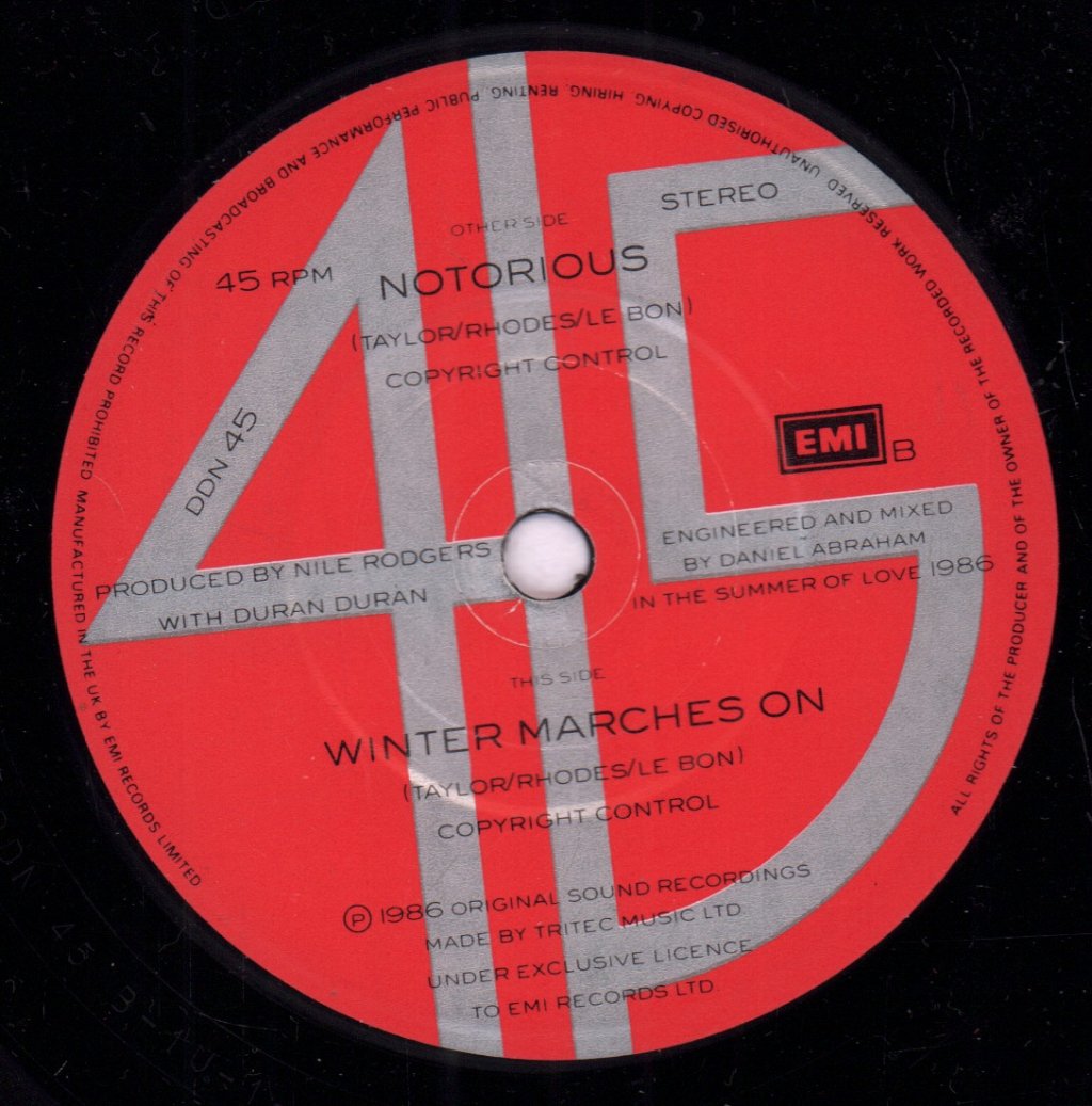 Duran Duran - Notorious - 7 Inch