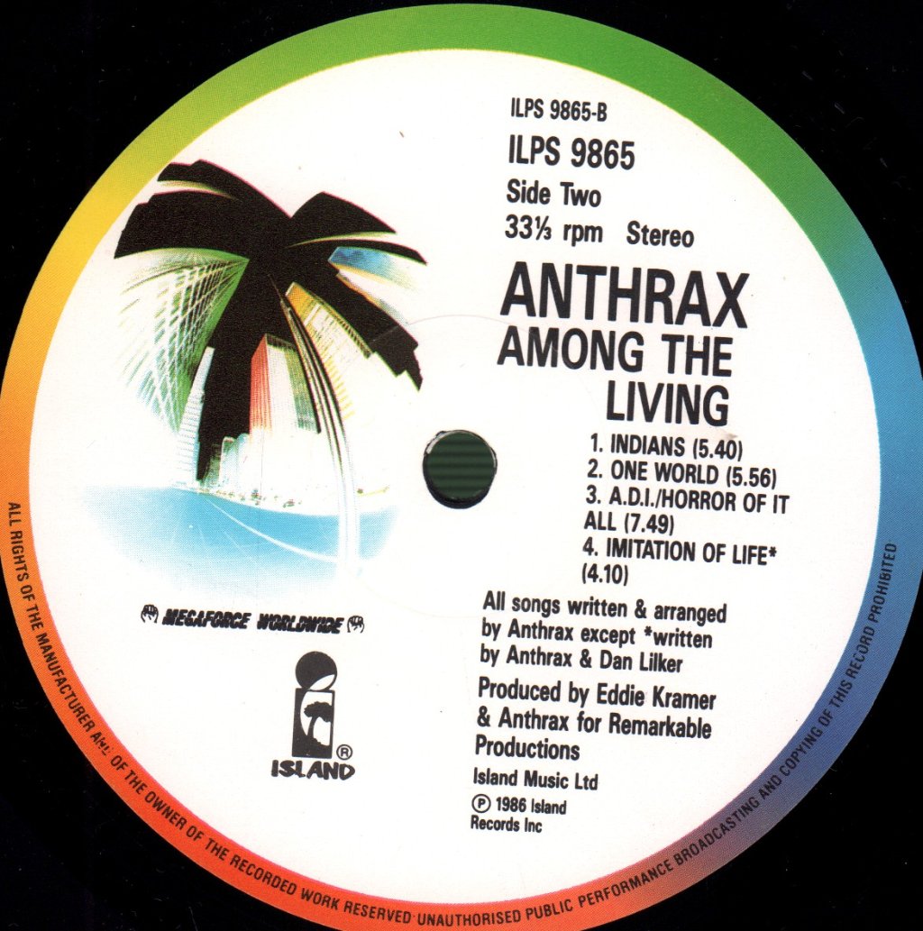 Anthrax - Among The Living - Lp