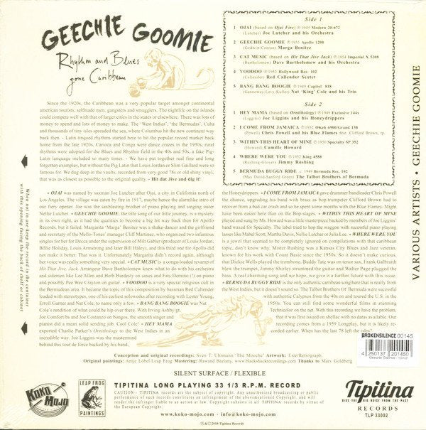 Various Artists - Geechie Goomie: Rhythm & Blues Gone Caribbean - 10 Inch
