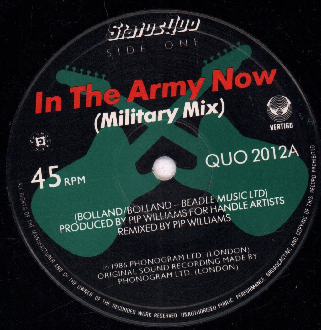 Status Quo - In The Army Now - 12 Inch