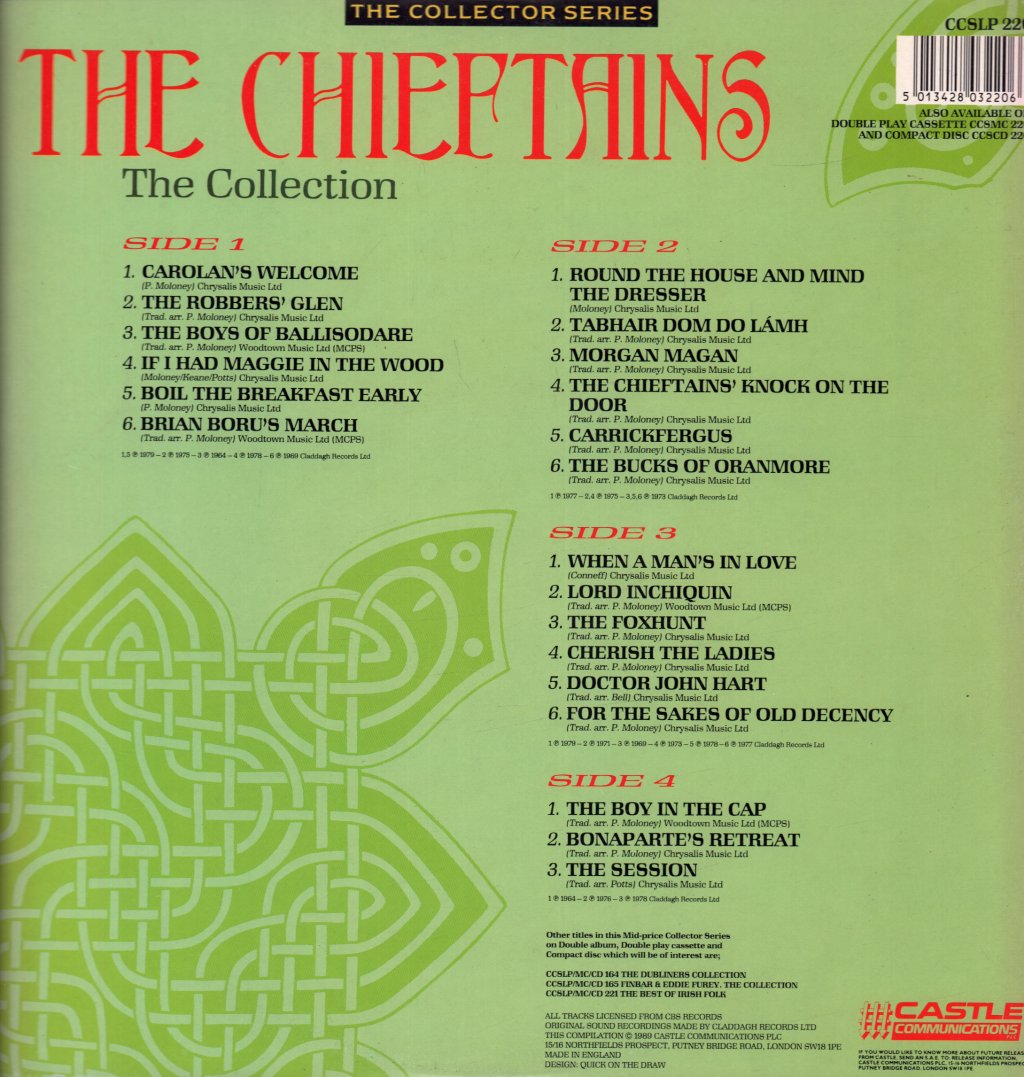 Chieftains - Collection - Double Lp