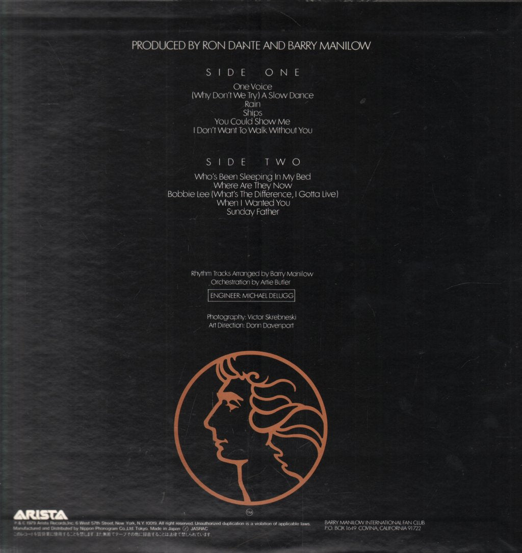 Barry Manilow - One Voice - Lp