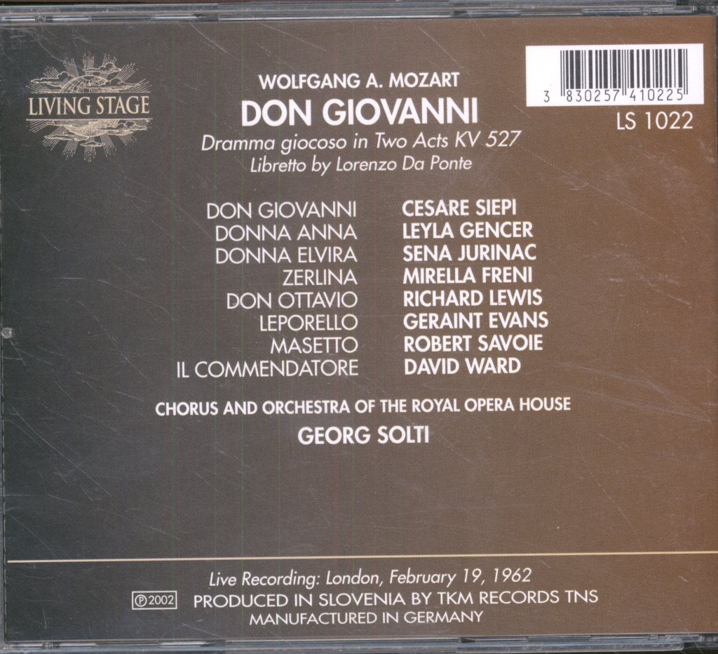 Georg Solti, Chorus And Orchestra Of The Royal Opera House - Mozart - Don Giovanni - Cd Set