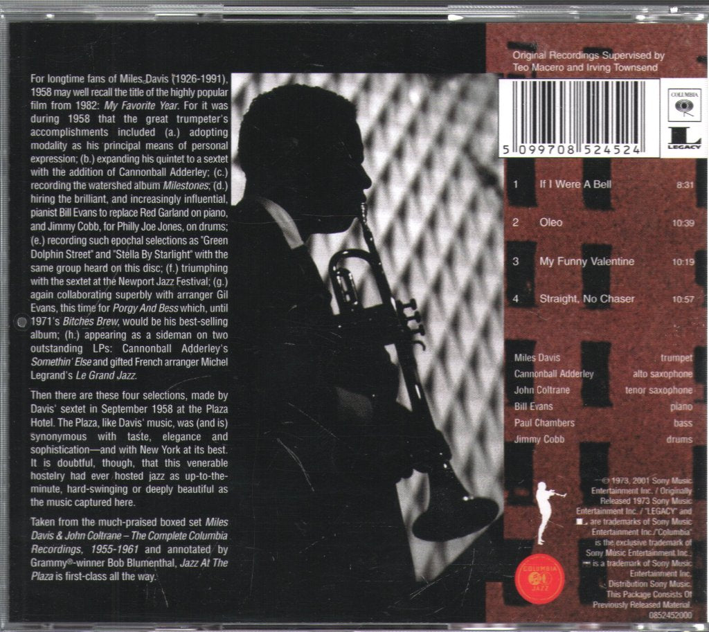 Miles Davis Sextet - Jazz At The Plaza Vol. I - Cd