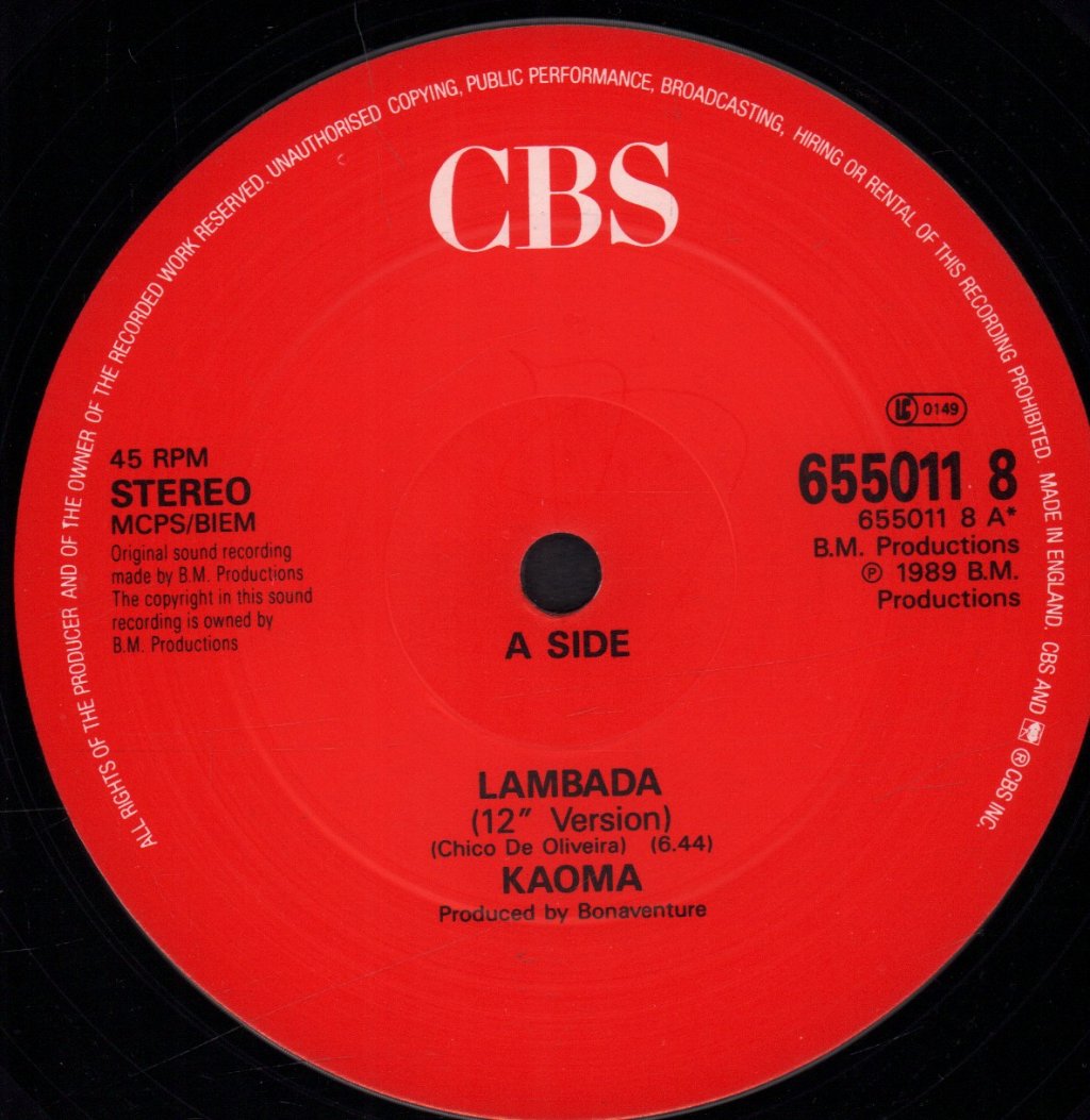 Kaoma - Lambada - 12 Inch