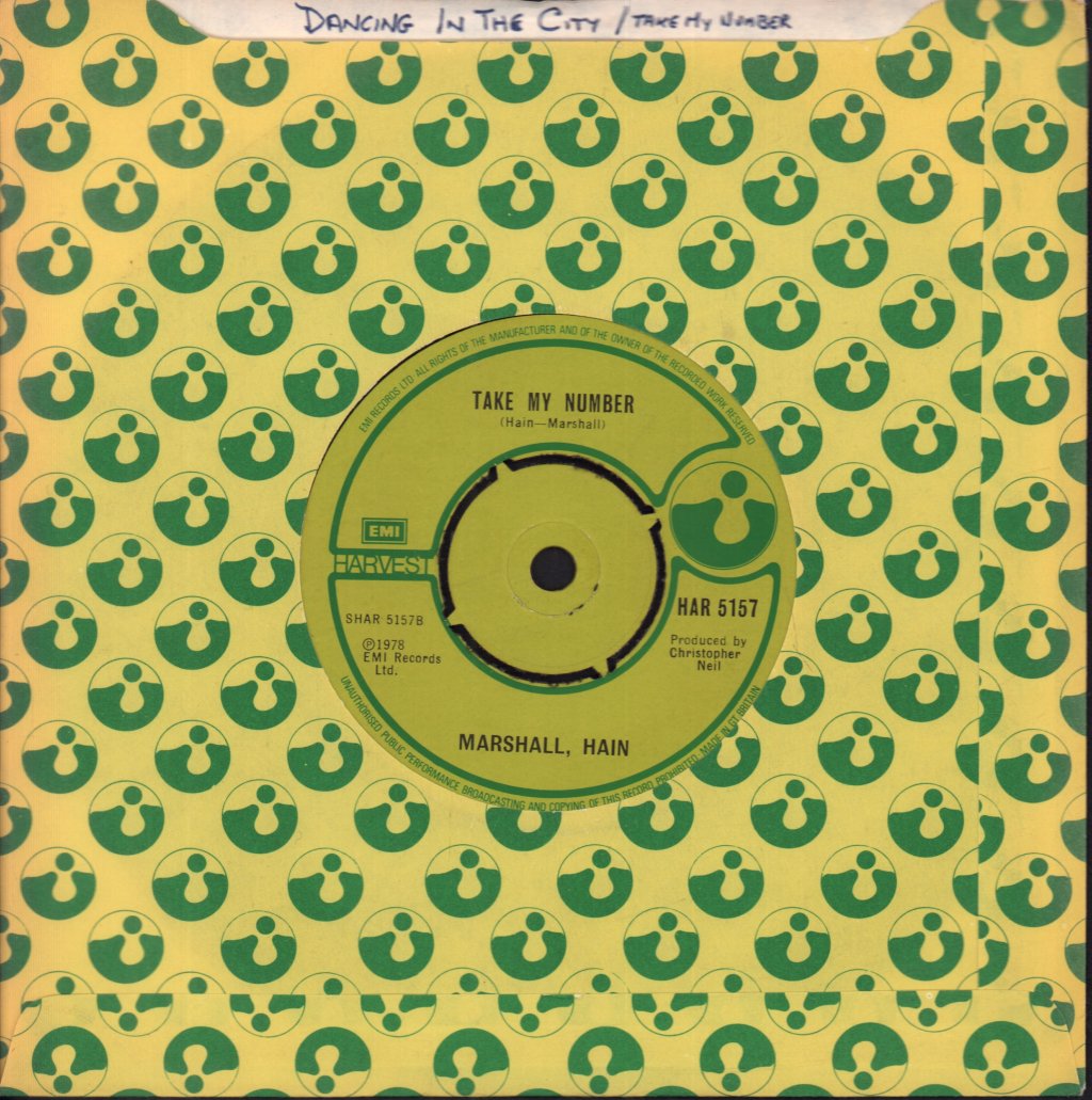 Marshall Hain - Dancing In The City - 7 Inch