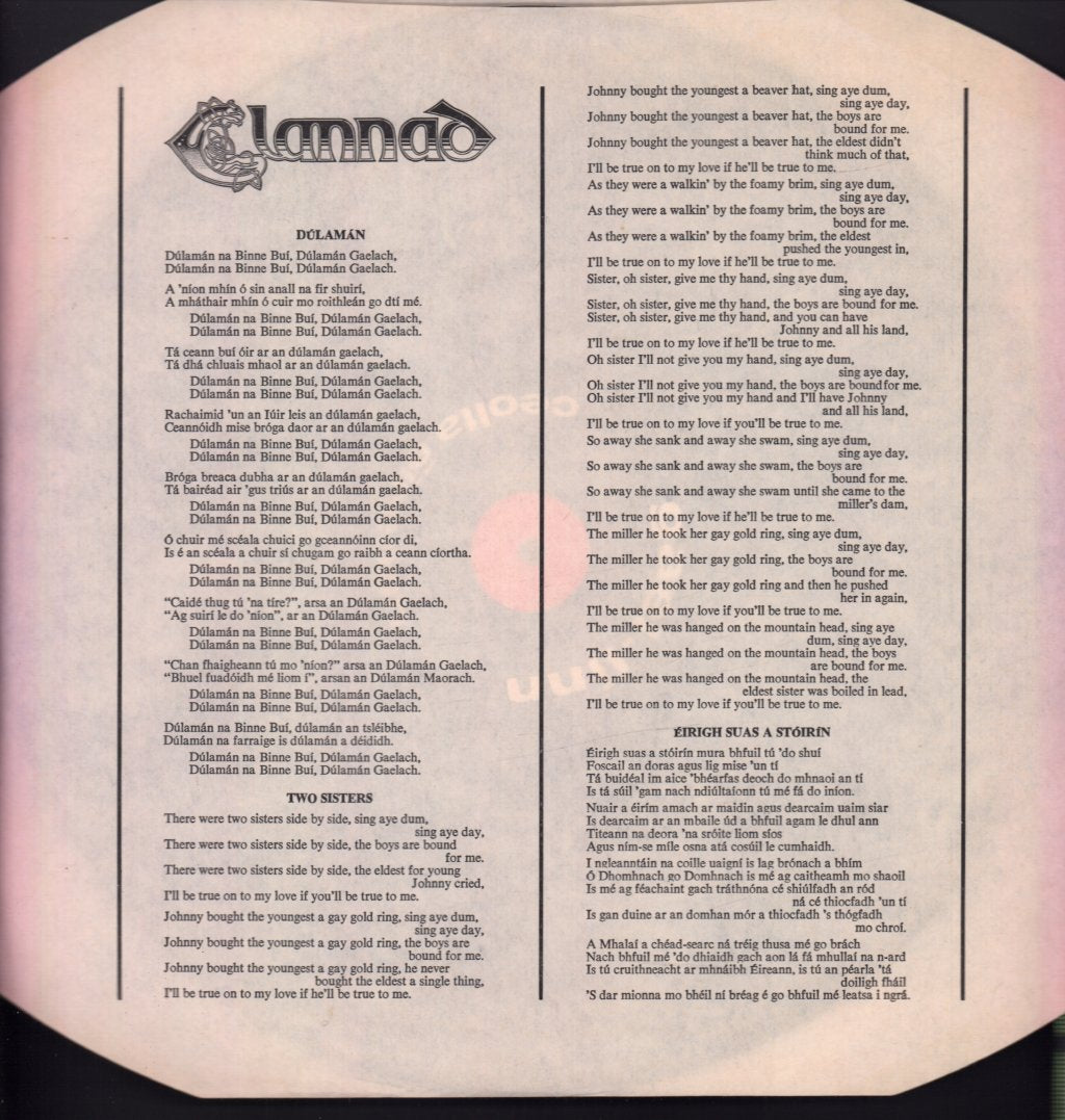 Clannad - Dúlamán - Lp