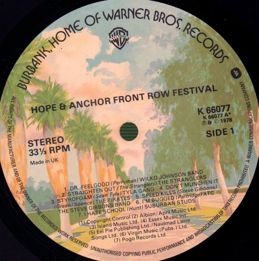 Various Artists - Hope And Anchor - Double Lp