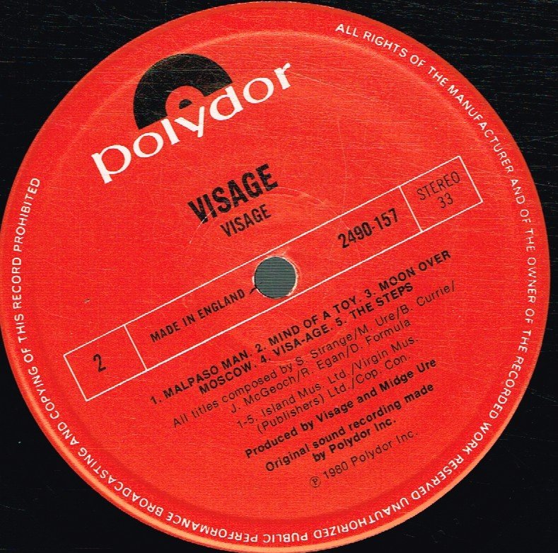 Visage - Visage - Lp