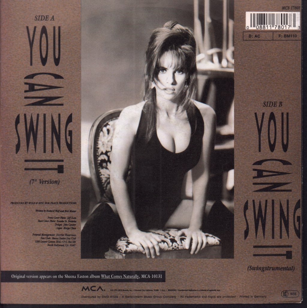 Sheena Easton - You Can Swing It - 7 Inch