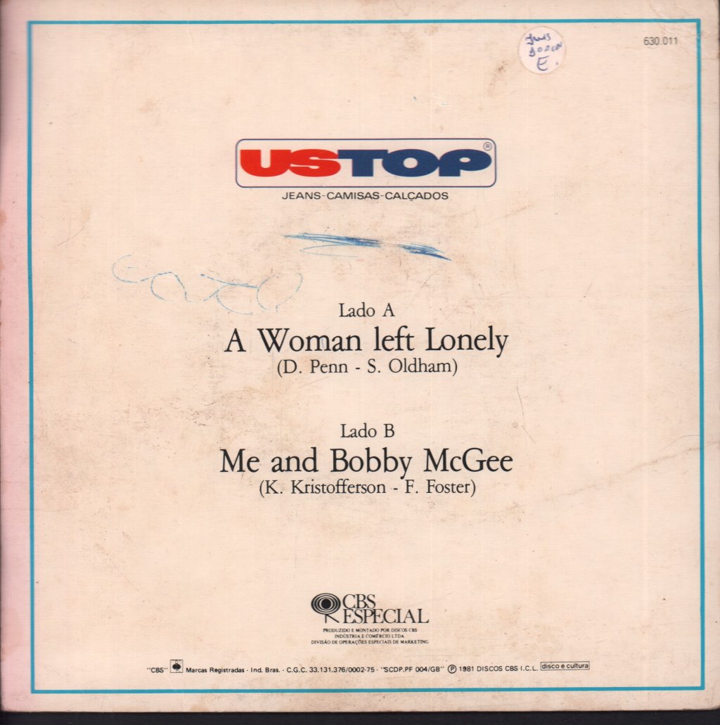 Janis Joplin - A Woman Left Alone - 7 Inch