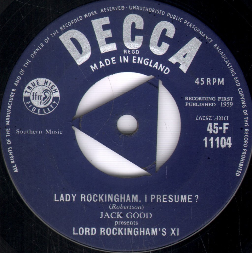 Jack Goods Lord Rockingham's Xi - Wee Tom - 7 Inch