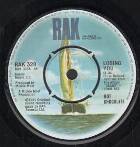 Hot Chocolate - Losing You - 7 Inch