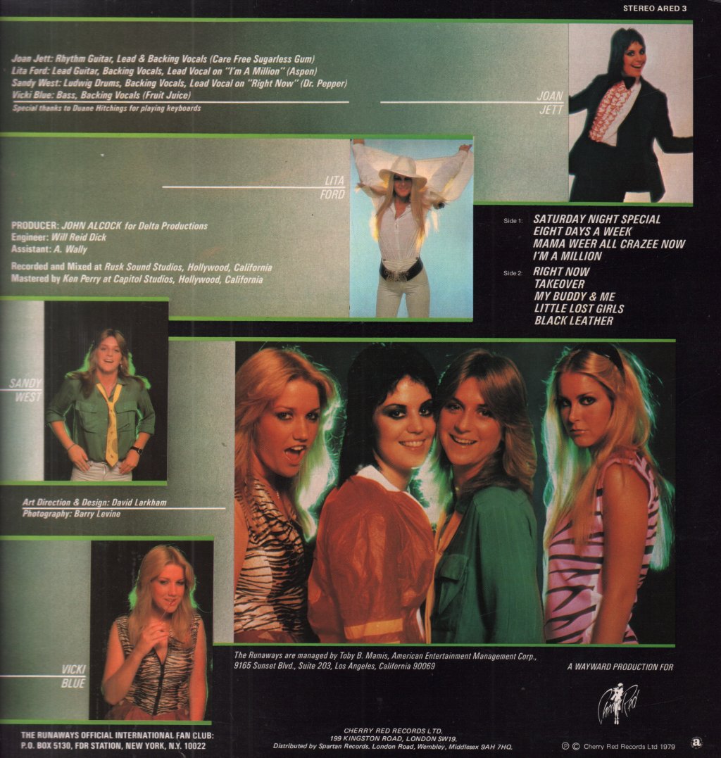 Runaways (Female Rock Group) - And Now - Lp