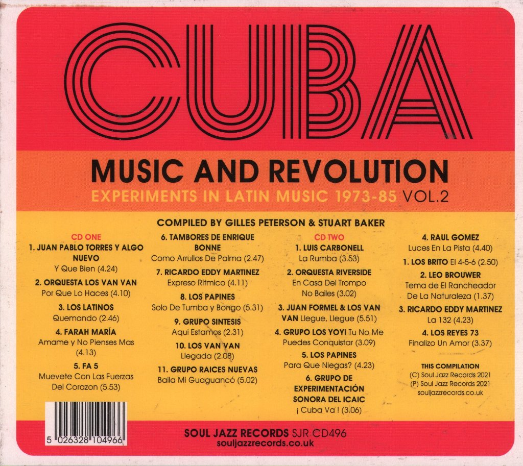 Various Artists - Cuba: Music And Revolution (Culture Clash In Havana Cuba: Experiments In Latin Music 1973-85 Vol. 2) - Cd Set