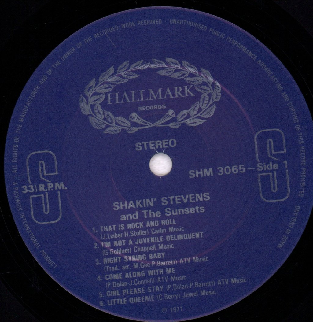 Shakin Stevens And The Sunsets - Shakin Stevens And The Sunsets - Lp