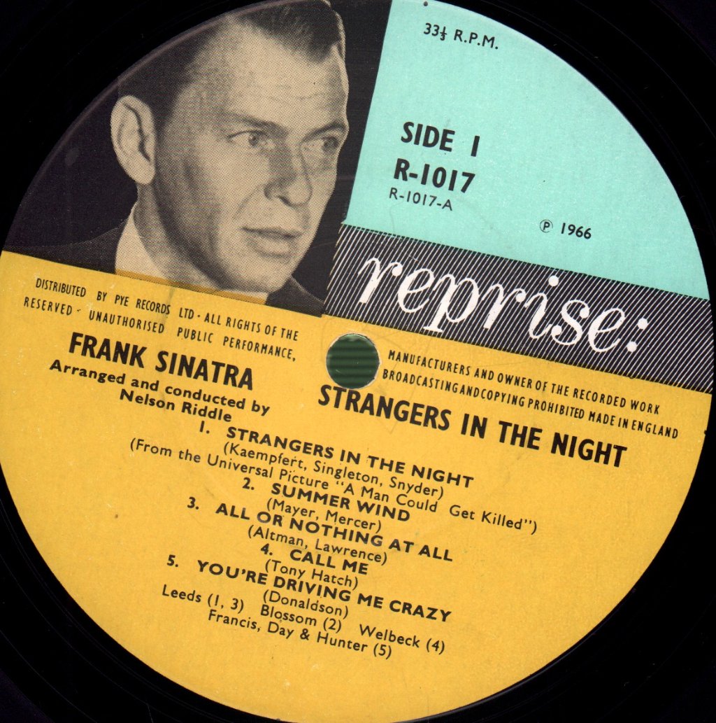 Frank Sinatra - Strangers In The Night - Lp