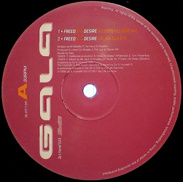 Gala - Freed From Desire - 12 Inch