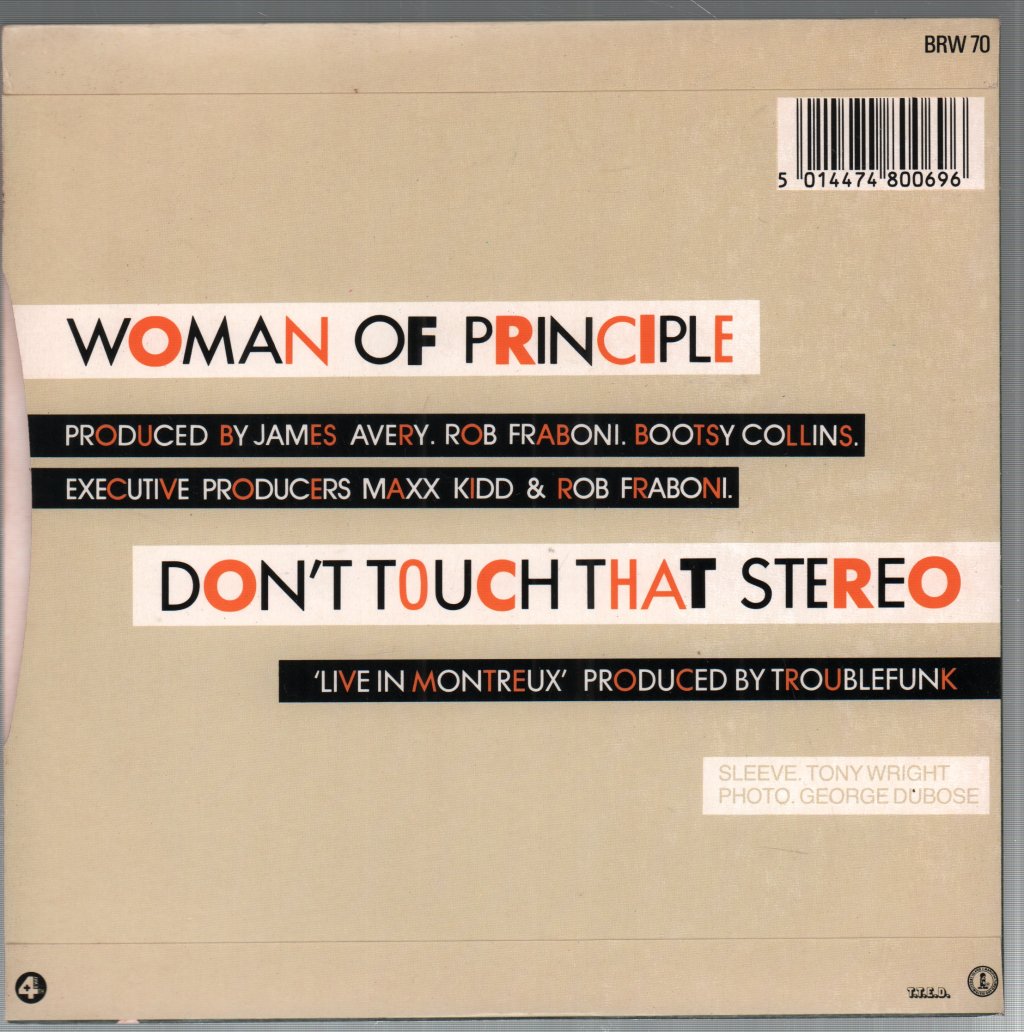 Trouble Funk - Woman Of Principle - 7 Inch