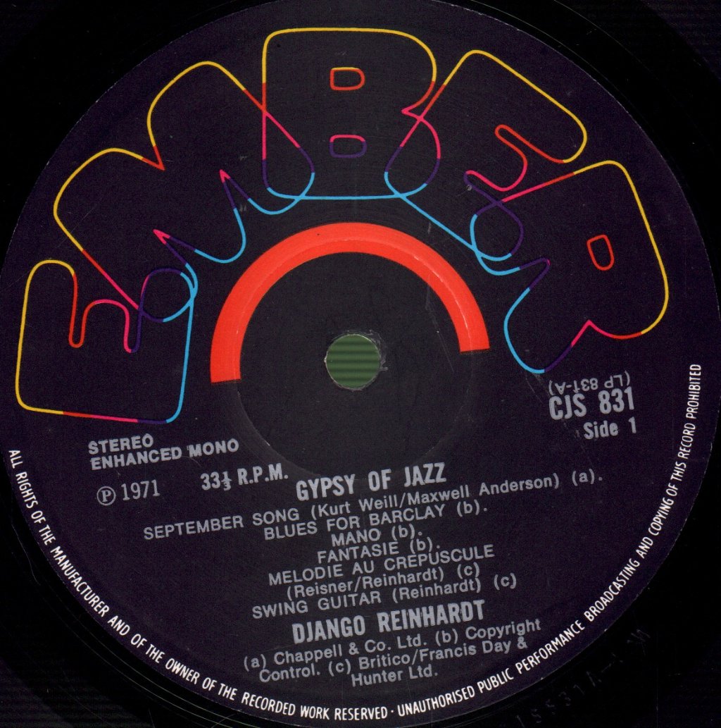 Django Reinhardt - Gypsy Of Jazz - Lp