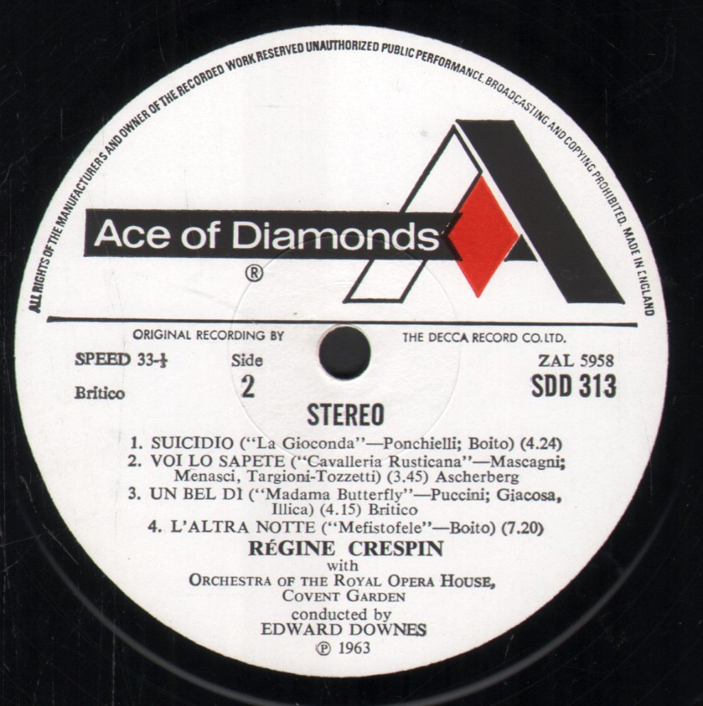 Regine Crespin - Italian Operatic Arias - Lp