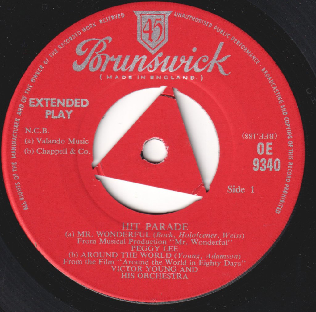 peggy lee / victor young / jeri southern / rex allen - Hit Parade - 7 Inch