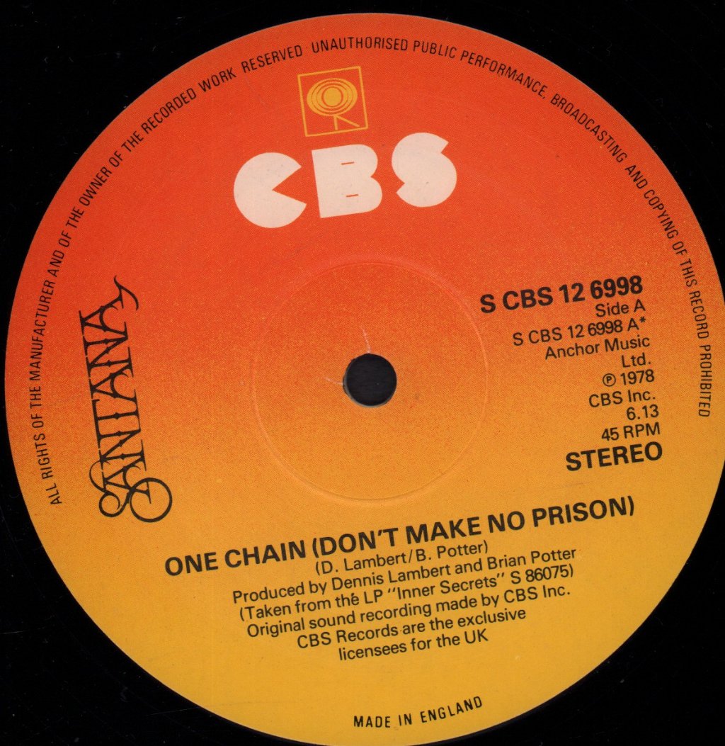 Santana - One Chain - 12 Inch