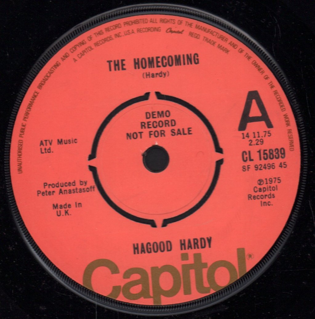 Hagood Hardy - Homecoming - 7 Inch