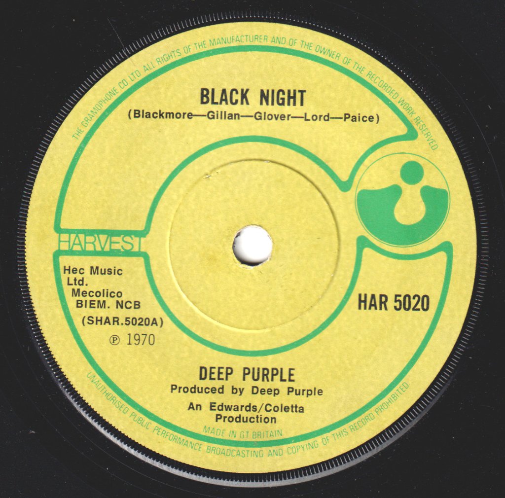 Deep Purple - Black Night - 7 Inch