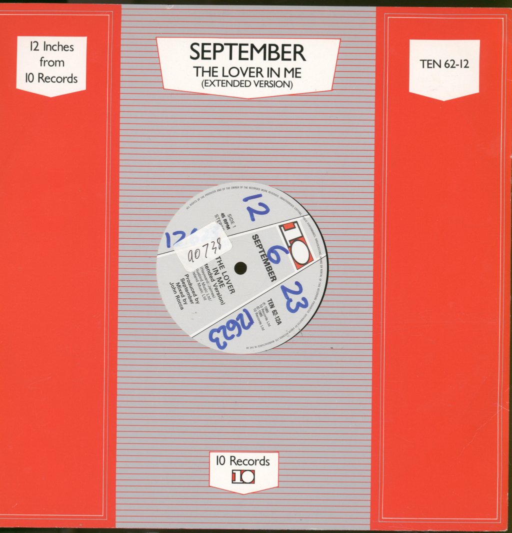 September (2) - Lover In Me (Extended Version) - 12 Inch
