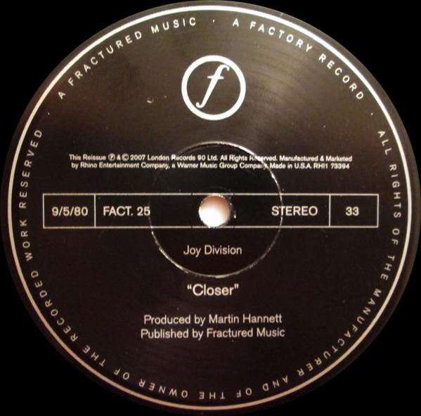 Joy Division - Closer - Lp