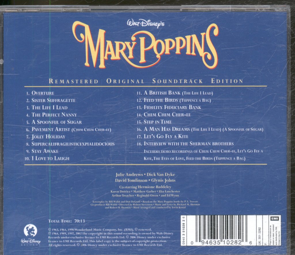 Various Artists - Walt Disney's Mary Poppins - Cd