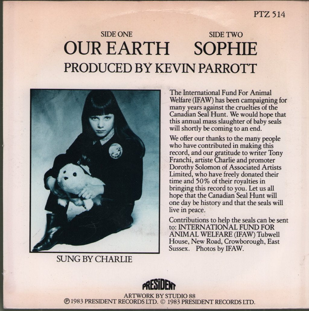 Charlie (Animal Welfare) - Our Earth - 7 Inch
