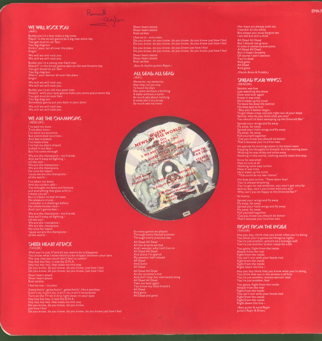 Queen - News Of The World - Lp