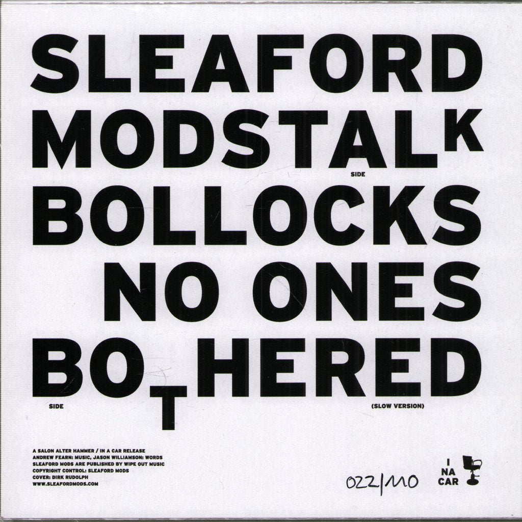 Sleaford Mods - Talk Bollocks - 7 Inch