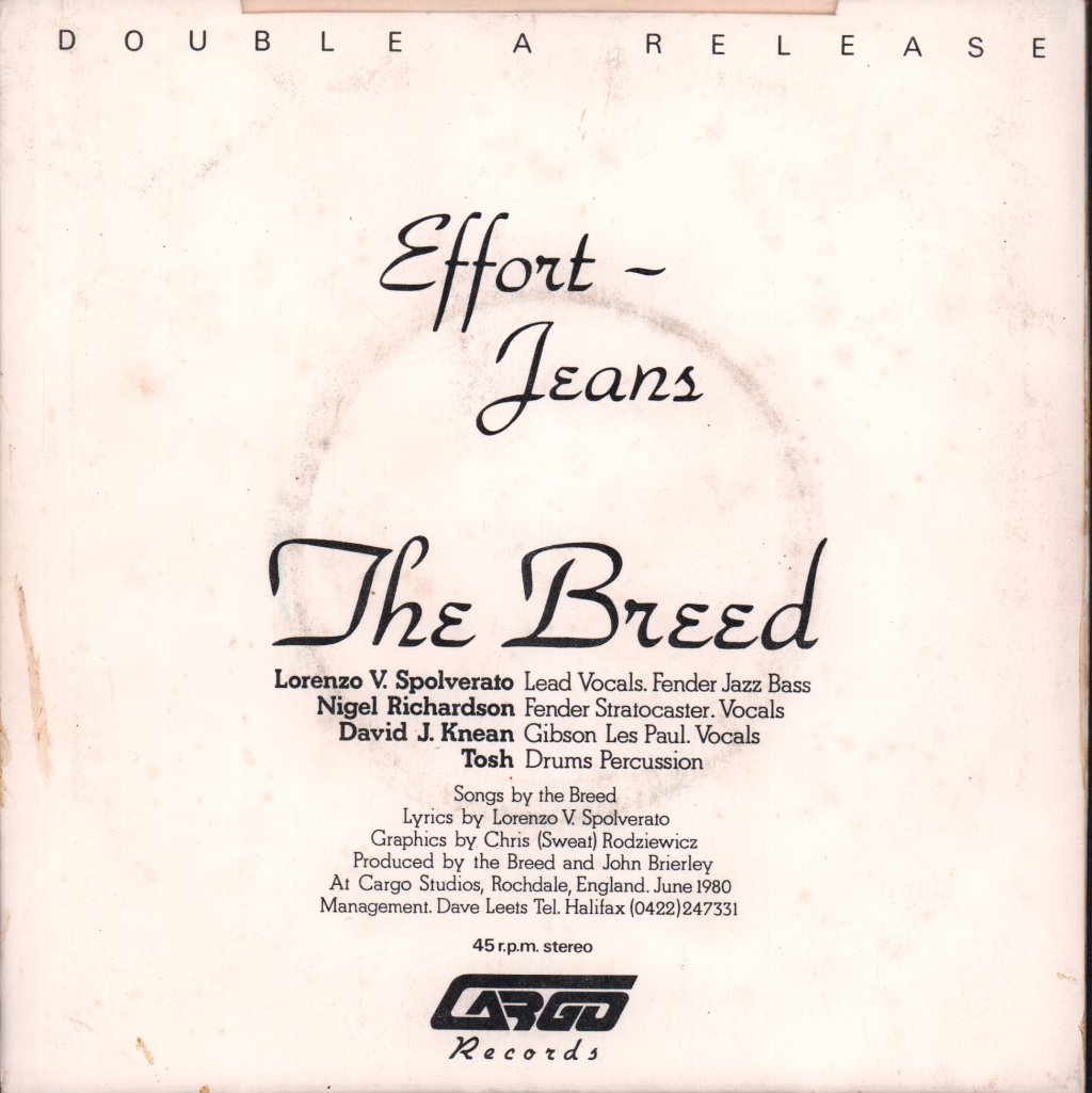 Breed (80'S Group) - Effort - 7 Inch