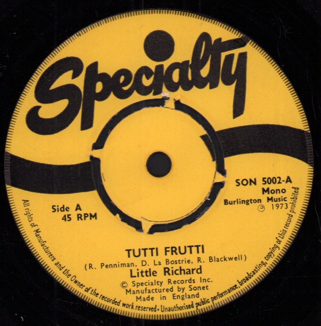Little Richard - Tutti Frutti - 7 Inch