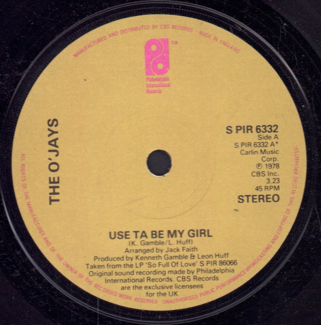 O'Jays - Use Ta Be My Girl - 7 Inch
