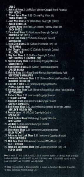 Various Artists - Drunk & Nutty (Hillbillies Foolin' With The Blues) - Double Cd