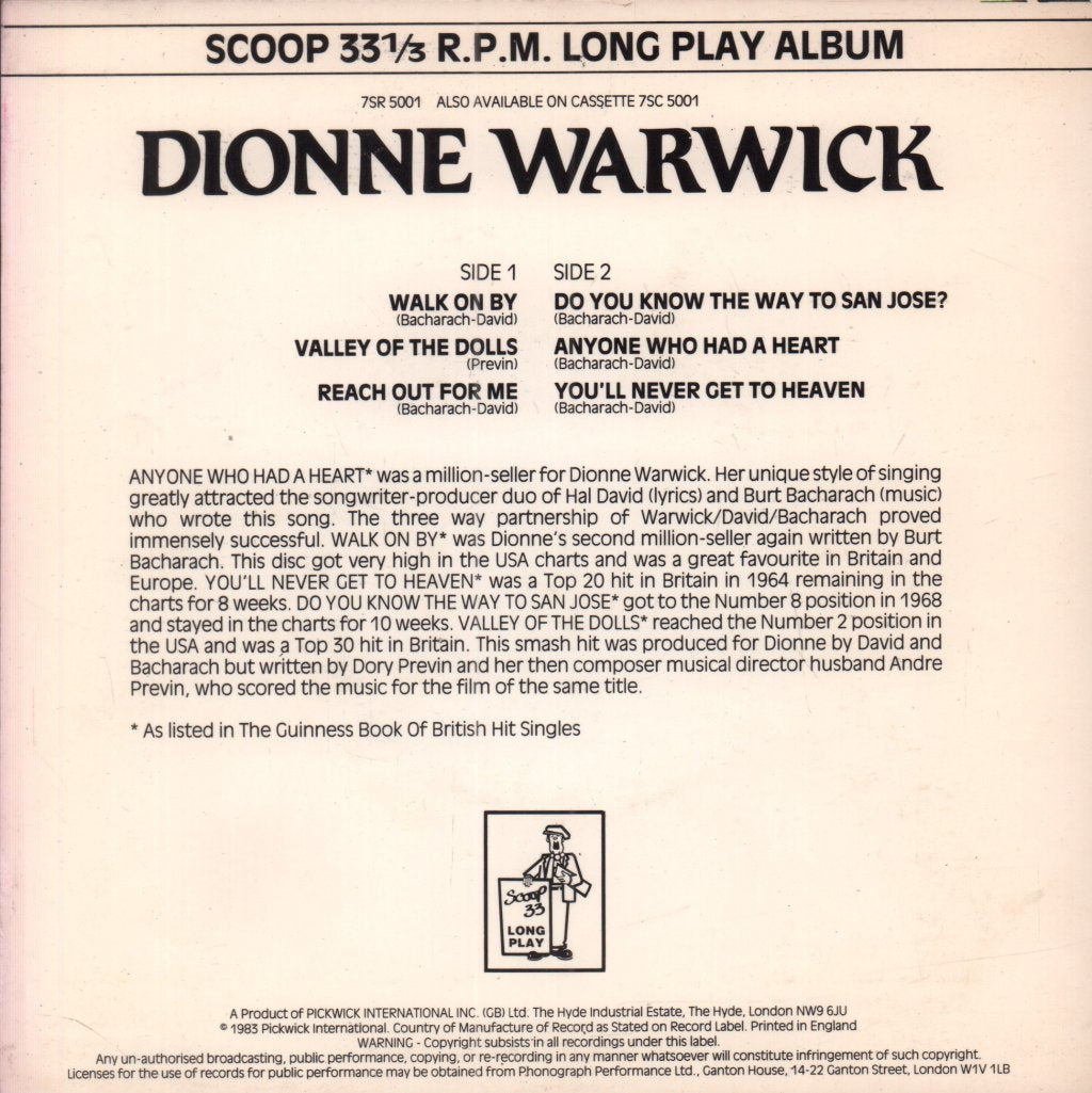 Dionne Warwick - Dionne Warwick - 7 Inch